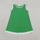 GSD4055 Summer Colors Scallop Edge Girl's Dress