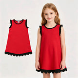 GSD4057 Summer Colors Scallop Edge Girl's Dress