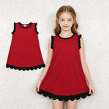 GSD4058 Summer Colors Scallop Edge Girl's Dress