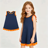 GSD4062 Summer Colors Scallop Edge Girl's Dress