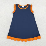GSD4062 Summer Colors Scallop Edge Girl's Dress