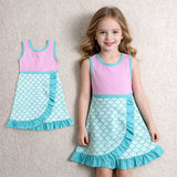 GSD4125 Princess Ruffles Yoga Girl's Dress Onesie