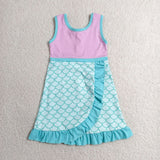 GSD4125 Princess Ruffles Yoga Girl's Dress Onesie