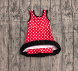 Preorder Samples GSD4128 Cartoon Dots Yoga Girl's Dress Onesie