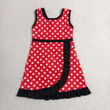 GSD4128 Cartoon Dots Yoga Girl's Dress Onesie