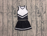 Preorder Samples GSD4194 Black Stripe Yoga Cheer Girls Skorts Set