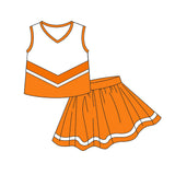 Preorder MOQ 5 pcs Each Style Stripe Cheer Yoga Girls Skorts Outfits