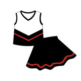 Preorder MOQ 5 pcs Each Style Stripe Cheer Yoga Girls Skorts Outfits