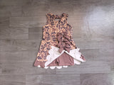 Preorder Samples GSD4227 Hunting Camo Bows Scallop Edge Yoga Girl's Dress Onesie