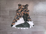 Preorder Samples GSD4229 Hunting Camo Scallop Edge Yoga Girl's Dress Onesie