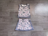 Preorder Samples GSD4230 Hunting Camo Grey Yoga Cheer Girls Skorts Set