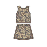 Preorder MOQ 5 pcs Each Style Hunting Camo Yoga Cute Girls Skorts Set