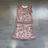 Preorder Samples GSD4231 Hunting Camo Yoga Girls Skorts Set