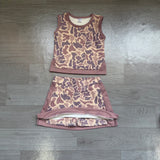 Preorder Samples GSD4231 Hunting Camo Yoga Girls Skorts Set
