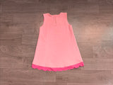 Preorder Samples GSD4240 Solid Color Rose Red Scallop Edge Yoga Girls Dress