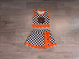 Preorder Samples Each Style School Team Mascot Bows Scallop Edge Yoga Girls Skorts Set-2026.8.20