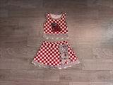 NO MOQ GSD4284 pre-order samples toddler clothes state print girl summer yoga set-real pic 2026.8.20