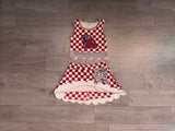 Preorder Samples Each Style School Team Mascot Bows Scallop Edge Yoga Girls Skorts Set-2026.8.20