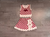 NO MOQ GSD4286 pre-order samples toddler clothes state print girl summer yoga set-real pic 2026.8.20