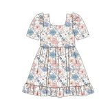 Preorder MOQ 5 pcs Each Style Western Flower Kids Matching Clothes
