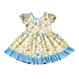 Preorder MOQ 5 pcs Each Style Easter Bunny Chick Blue Kids Matching Clothes