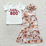 GSPO0723 Halloween Little BOO Girl's set