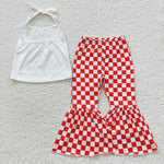 GSPO0761 I can buy myself flowers Plaid Girl's Set
