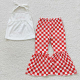 GSPO0761 I can buy myself flowers Plaid Girl's Set
