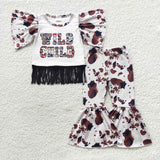 GSPO0773 WILD CHILD Brown Black Tassel Girl's Set