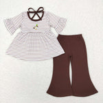 GSPO1020 Embroidery Mallard Brown Girl Set