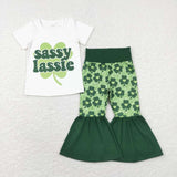 GSPO1029 Sassy lassie st patrick Green Girl Set