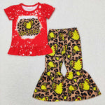 GSPO1086 Softball Leopard Yellow Girl Set