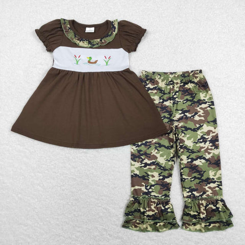 GSPO1088 Embroidery Hunting Mallard Camo Girl Set