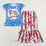 GSPO1093 Reading Preson Stripe Girl Set