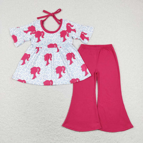 GSPO1187 Leopard Pink Girls Set