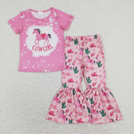 GSPO1238 Cowgirl Horse Cactus Pink Girls Set