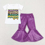 GSPO1281 Mardi Gras Purple Girls Set