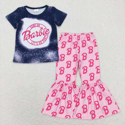GSPO1352 Fashion Barbie Pink Girl's Set