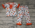 GSPO1552 Halloween Mouse Orange Girls Pajamas Set