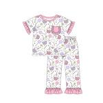 GSPO1575 Happy Birthday Cake Girls Pajamas Set