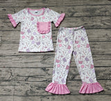 GSPO1575 Happy Birthday Cake Girls Pajamas Set