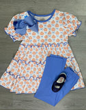 GSPO1678 Pumpkin Blue Girls Set