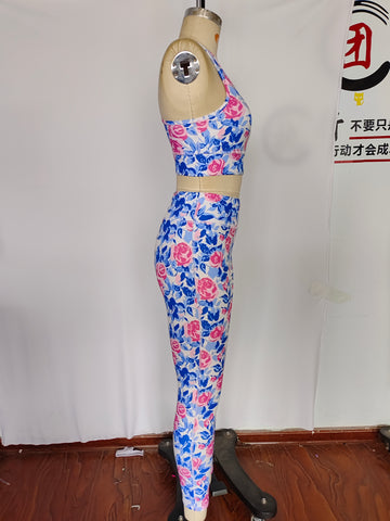 Preorder MOQ 5 pcs GSPO1691 Flower Women Adult Yoga Clothes