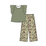 Preorder 12.24 GSPO1875 Hunting Camo Green Girls Set