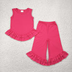 GSPO2009 Fashion Pink Ruffles Girls Set