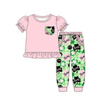 Preorder 10.16 MOQ 5 pcs GSPO2090 Lucky Leaves Green Girls Set