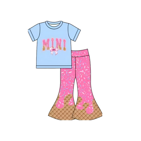 Preorder 10.28 MOQ 5 pcs GSPO2107 Ice Cream MINI Pink Girls Set