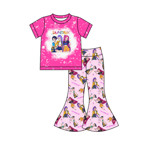 Preorder 11.04 MOQ 5 pcs GSPO2122 Cartoon Hot Pink Girls Set