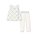 Preorder 11.17 MOQ 5 pcs GSPO2126 Flower Bows Cute Girls Set
