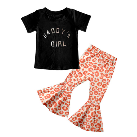 Preorder 12.06 MOQ 5 pcs GSPO2193 Daddy's girl Leopard Girls Set